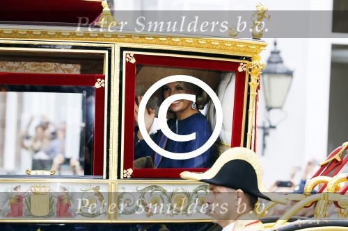 Den Haag 20 september 2016
Prinsjesdag 2016 op het binnenhof en op paleis noordeinde met Koningin Maxima in de Glazen Koets