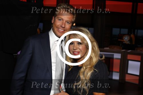 Amsterdam 2 oktober 2016
Patricia Paay en haar vriend  Robbert Hinfelaar bij de opnames van het sbs 6 programma Show XL gepresenteerd door Fred v Leer en Lucille Werner. Tim Douwsma en Nicolette v Dam zitten er ook.