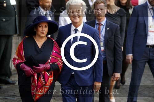 Den Haag 20 september 2016
Prinsjesdag 2016 op het binnenhof en op paleis noordeinde
Geert Wilders met echtgenote