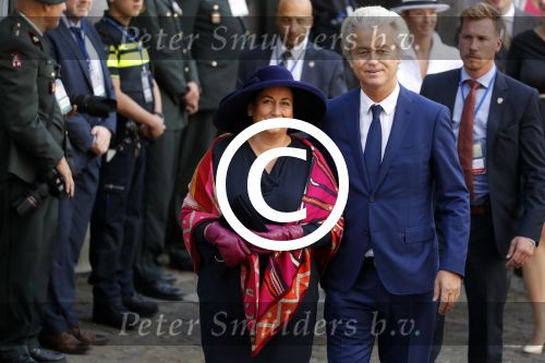 Den Haag 20 september 2016
Prinsjesdag 2016 op het binnenhof en op paleis noordeinde
Geert Wilders met echtgenote