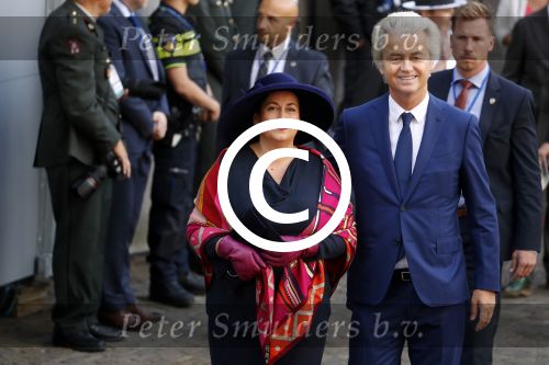 Den Haag 20 september 2016
Prinsjesdag 2016 op het binnenhof en op paleis noordeinde
Geert Wilders met echtgenote
