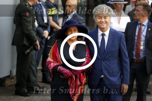 Den Haag 20 september 2016
Prinsjesdag 2016 op het binnenhof en op paleis noordeinde
Geert Wilders met echtgenote