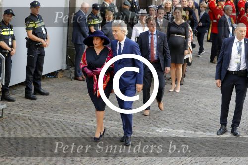 Den Haag 20 september 2016
Prinsjesdag 2016 op het binnenhof en op paleis noordeinde
Geert Wilders met echtgenote
