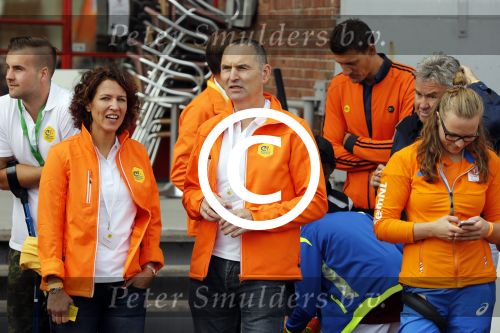 Amsterdam 21 september 2016
Sportdag van de Johan Cruijff foundation in het Olympisch stadion. Danny Cruijff en Estelle Cruijff zijn aanwezig . raoul Heertje