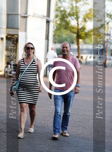 Amsterdam 7 september 2016 
Ron Boszhard met zijn zwangere vriendin