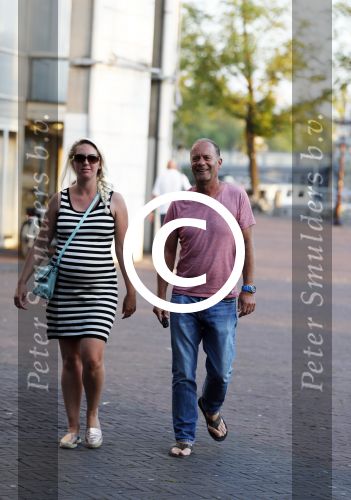 Amsterdam 7 september 2016 
Ron Boszhard met zijn zwangere vriendin