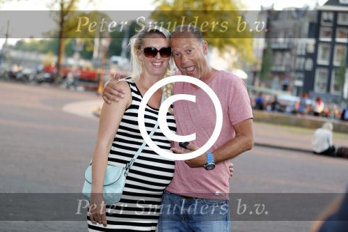 Amsterdam 7 september 2016 
Ron Boszhard met zijn zwangere vriendin