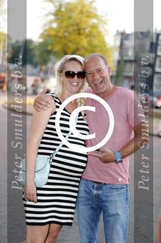 Amsterdam 7 september 2016 
Ron Boszhard met zijn zwangere vriendin