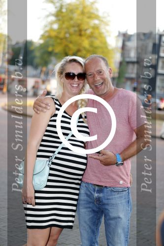 Amsterdam 7 september 2016 
Ron Boszhard met zijn zwangere vriendin