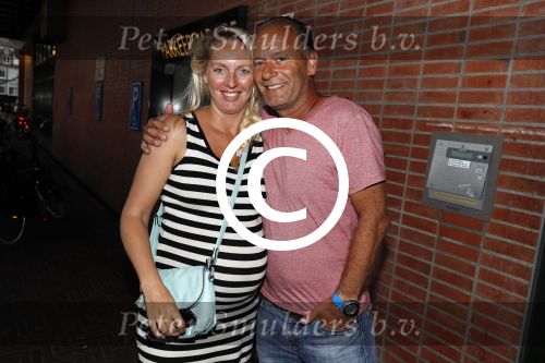 Amsterdam 7 september 2016 
Ron Boszhard met zijn zwangere vriendin