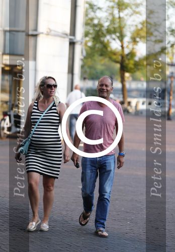 Amsterdam 7 september 2016 
Ron Boszhard met zijn zwangere vriendin