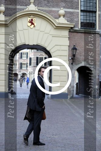 Den Haag 6 oktober 2016
Thiery Baudet rondom en op het binnenhof en bij torentje.
