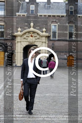 Den Haag 6 oktober 2016
Thiery Baudet rondom en op het binnenhof en bij torentje.