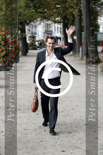 Den Haag 6 oktober 2016
Thiery Baudet rondom en op het binnenhof en bij torentje.