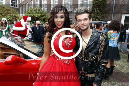 Amsterdam 25 september 2017 
Holly Mae Brood, Martijn Fischer, Yolanthe Sneijder-Cabau, Buddy Vedder, Danny de Munk, Glennis Grace en Carlo Boszhard tijdens de castpresentatie van de Christmas Show 2017 in hotel The Grand. Ruben Nicolai presenteert het.