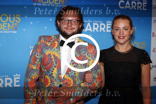 Amsterdam 21 september 2017
The Curious Incident of the Dog in the Night premiere in Carre. Diederik Jekel met vriendin