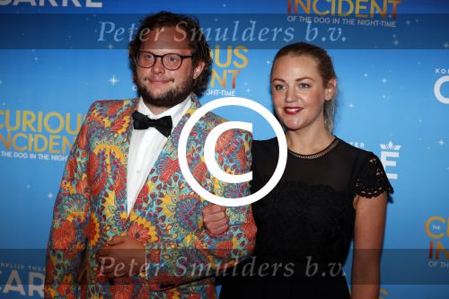Amsterdam 21 september 2017
The Curious Incident of the Dog in the Night premiere in Carre. Diederik Jekel met vriendin