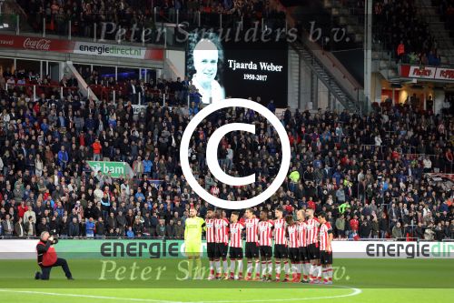 Eindhoven, 30 September 2017
PSV-Willem II, eindstand 4-0
Herdenking PSV stadion Tjaarda Weber
