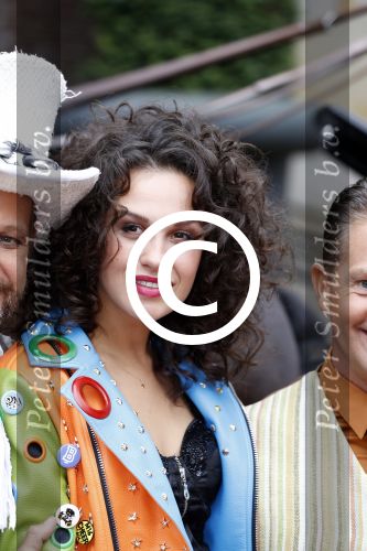 Amsterdam 25 september 2017 
Holly Mae Brood, Martijn Fischer, Yolanthe Sneijder-Cabau, Buddy Vedder, Danny de Munk, Glennis Grace en Carlo Boszhard tijdens de castpresentatie van de Christmas Show 2017 in hotel The Grand. Ruben Nicolai presenteert het.