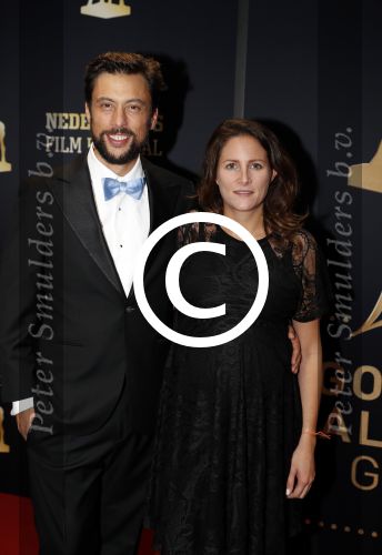 Utrecht 29 september 2017
Uitreiking gouden kalveren in de schouwburg van Utrecht. Kaja Wolffers en partner Kaya de la Rambelje