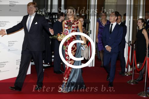 Amsterdam 15 september 2017 
Premierevoorstelling Ode aan de Meester bij Nationale Opera & Ballet in Amsterdam.koning Willem Alexander en koningin Maxima zijn de eregasten