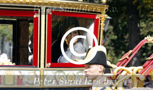 Den Haag 19 september 2017
Koningin Maxima Koning Willem Alexander Prins Constantijn en Prinses Laurentien tijdens prinsjesdag op het binnenhof en op het balkon van paleis Noordeinde