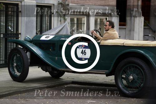 Amsterdam 21 september 2017 
Marco Geeratz in zijn oldtimer Lancia Lambda
