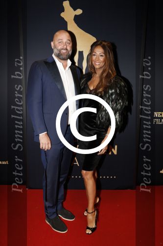 Utrecht 29 september 2017
Uitreiking gouden kalveren in de schouwburg van Utrecht. Maria Tailor met vriend Jeroen v d Bergh