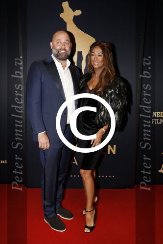 Utrecht 29 september 2017
Uitreiking gouden kalveren in de schouwburg van Utrecht. Maria Tailor met vriend Jeroen v d Bergh