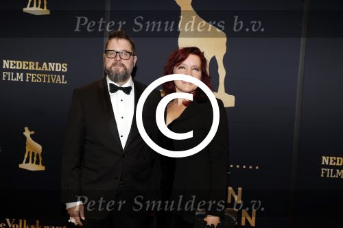 Utrecht 29 september 2017
Uitreiking gouden kalveren in de schouwburg van Utrecht. Martijn Koolhoven en partner Talullah Hazekamp Schwab