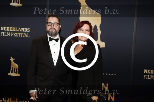 Utrecht 29 september 2017
Uitreiking gouden kalveren in de schouwburg van Utrecht. Martijn Koolhoven en partner Talullah Hazekamp Schwab
