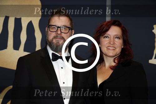 Utrecht 29 september 2017
Uitreiking gouden kalveren in de schouwburg van Utrecht. Martijn Koolhoven en partner Talullah Hazekamp Schwab