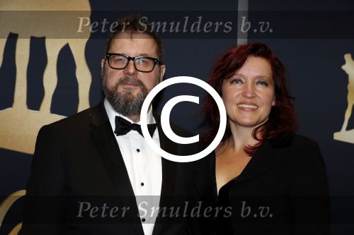 Utrecht 29 september 2017
Uitreiking gouden kalveren in de schouwburg van Utrecht. Martijn Koolhoven en partner Talullah Hazekamp Schwab