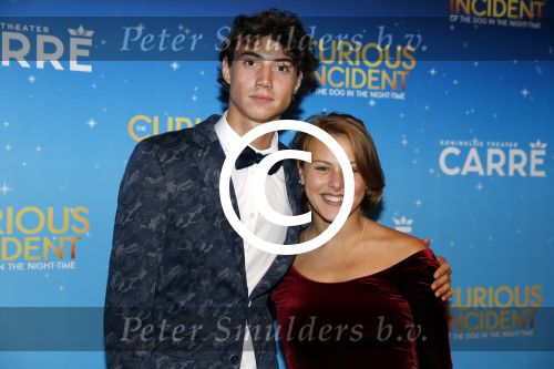 Amsterdam 21 september 2017
The Curious Incident of the Dog in the Night premiere in Carre. Niek Roozen met vriendin