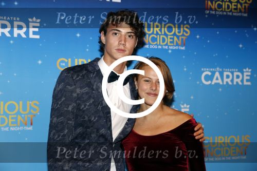 Amsterdam 21 september 2017
The Curious Incident of the Dog in the Night premiere in Carre. Niek Roozen met vriendin