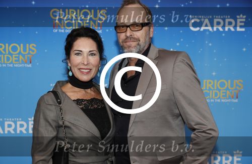Amsterdam 21 september 2017
The Curious Incident of the Dog in the Night premiere in Carre. Patricia Steur met vriend