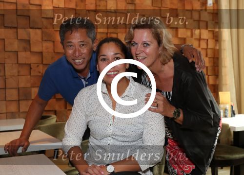 Eindhoven, 25 September 2017
Ranomi Kromowidjojo met haar ouders Netty Deemter en Rudi Kromowidjojo