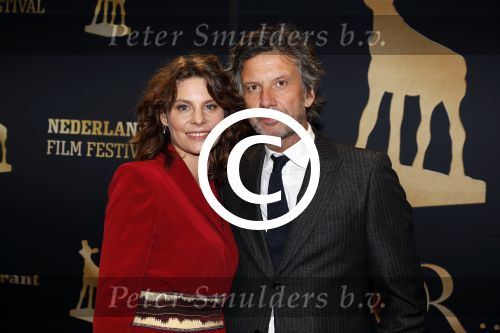 Utrecht 29 september 2017
Uitreiking gouden kalveren in de schouwburg van Utrecht. Rifka Lodeizen en partner Caspar Weijers