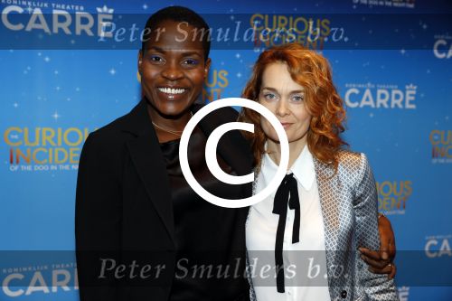 Amsterdam 21 september 2017
The Curious Incident of the Dog in the Night premiere in Carre. Romana Vrede met vriendin