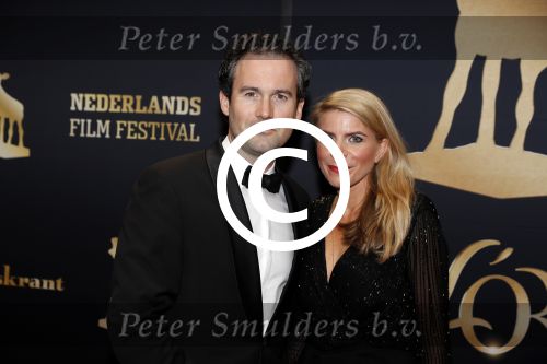 Utrecht 29 september 2017
Uitreiking gouden kalveren in de schouwburg van Utrecht. Guy Clemens met zijn partner Rosa Reuten