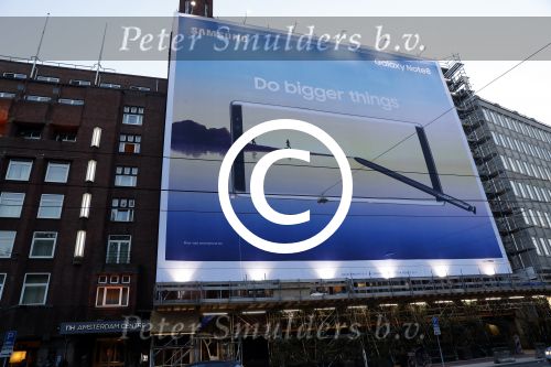 Amsterdam 24 september 2017 
Samsung Note reclame van Blow Up media