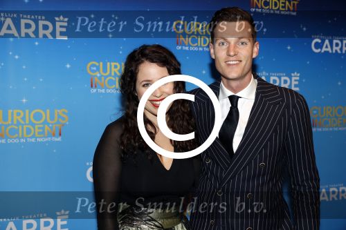 Amsterdam 21 september 2017
The Curious Incident of the Dog in the Night premiere in Carre. Sanne Vogel met vriend