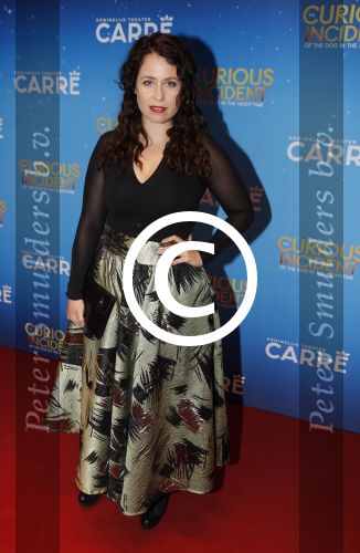 Amsterdam 21 september 2017
The Curious Incident of the Dog in the Night premiere in Carre. Sanne Vogel met vriend