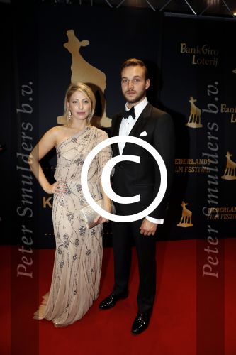 Utrecht 29 september 2017
Uitreiking gouden kalveren in de schouwburg van Utrecht. Sarah Chronis en partner Kay Greidanus