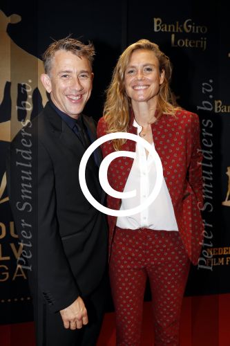 Utrecht 29 september 2017
Uitreiking gouden kalveren in de schouwburg van Utrecht. Sophie Hilbrand met Waldemar Torenstra