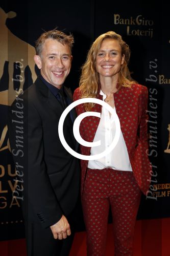 Utrecht 29 september 2017
Uitreiking gouden kalveren in de schouwburg van Utrecht. Sophie Hilbrand met Waldemar Torenstra