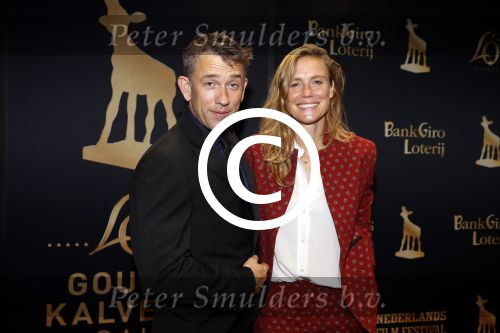 Utrecht 29 september 2017
Uitreiking gouden kalveren in de schouwburg van Utrecht. Sophie Hilbrand met Waldemar Torenstra