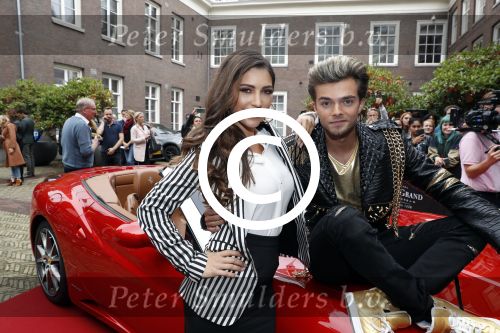 Amsterdam 25 september 2017 
Holly Mae Brood, Martijn Fischer, Yolanthe Sneijder-Cabau, Buddy Vedder, Danny de Munk, Glennis Grace en Carlo Boszhard tijdens de castpresentatie van de Christmas Show 2017 in hotel The Grand. Ruben Nicolai presenteert het.