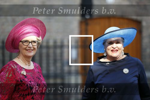 Den Haag 18 september 2018
Prinsjesdag 2018 op het binnenhof. Komning Willem Alexander Koningin Maxima Prins Constantijn en Prinses Laurentien zijn aanwezig. Ankie Broekers-Knol