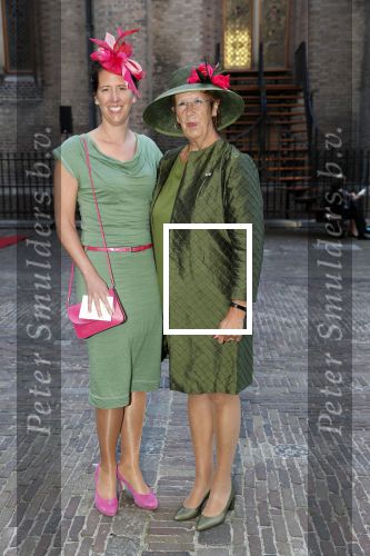 Den Haag 18 september 2018
Prinsjesdag 2018 op het binnenhof. Komning Willem Alexander Koningin Maxima Prins Constantijn en Prinses Laurentien zijn aanwezig. Annemarie Jorritsma met dochter